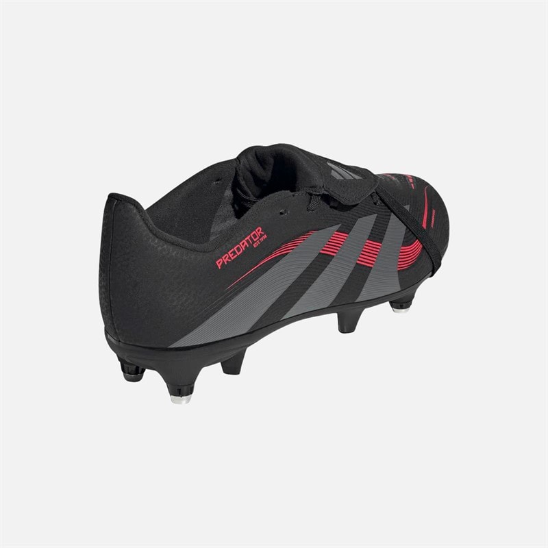 adidas Børne Predator League Tunge SG Blød Bund Fodboldstøvler Core Black/Grey Four/Lucid Red - Billede 3