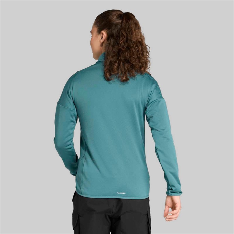 adidas Dame Terrex Xperior Climawarm Let Fleece Jakke Preloved Teal - Billede 5