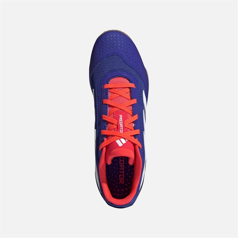 adidas Herre Predator Club IN Indendørs Sala Fodboldstøvler Cloud White/Lucid Blue/Solar Red - Billede 4