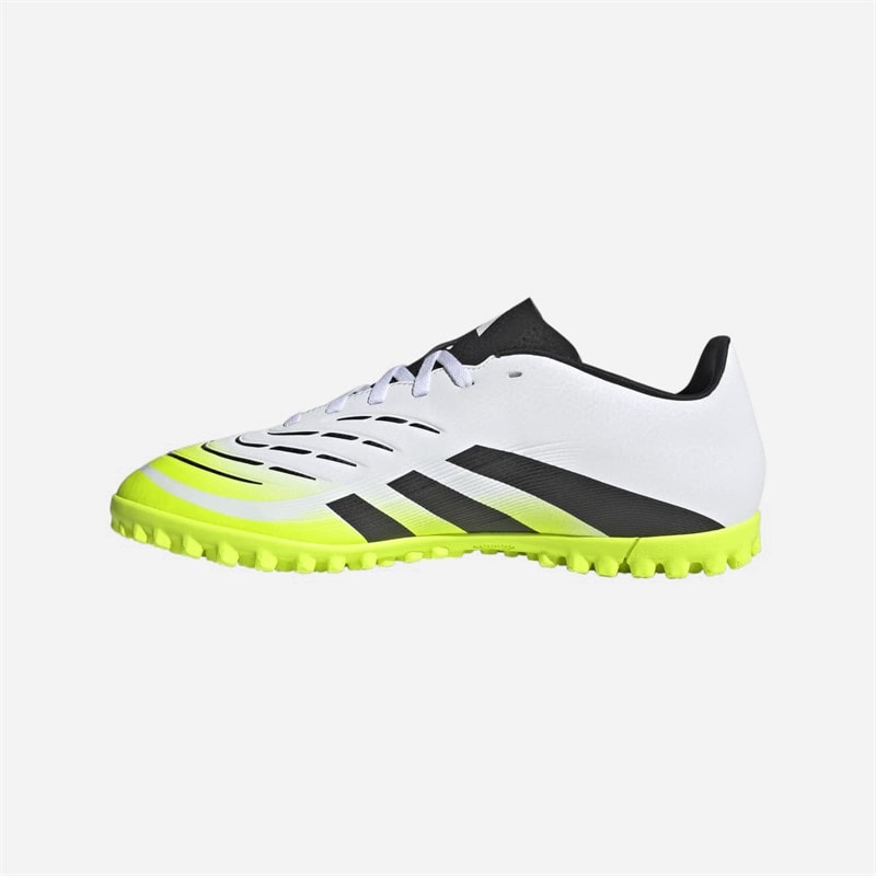 adidas Herre Predator Club TF Astro Fodboldstøvler Cloud White/Core Black/Lucid Lemon - Billede 5