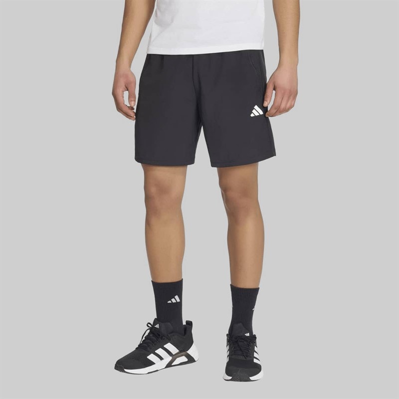adidas Herre Træn Essentials Vævede Træningsshorts Sort/Hvid - Billede 1