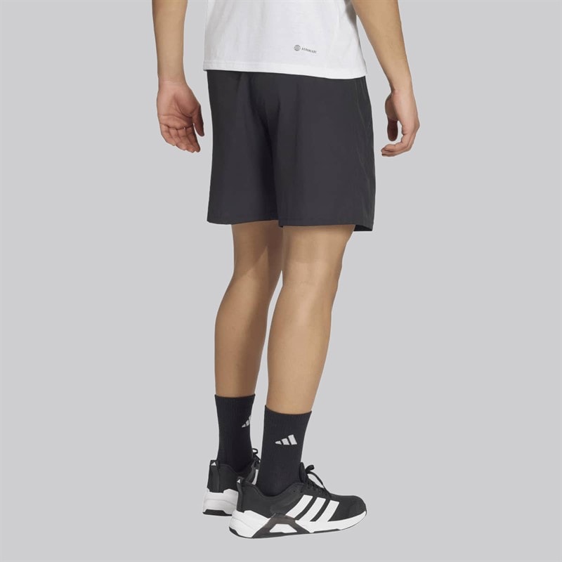 adidas Herre Træn Essentials Vævede Træningsshorts Sort/Hvid - Billede 2