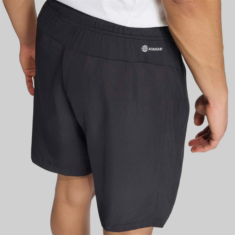 adidas Herre Træn Essentials Vævede Træningsshorts Sort/Hvid - Billede 4