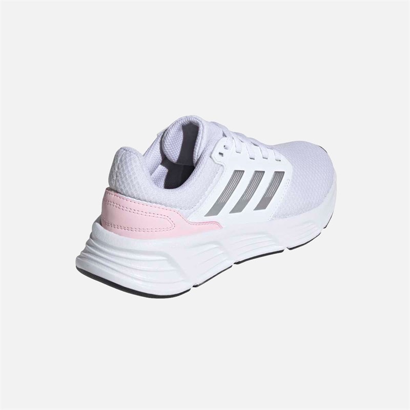 adidas Dame Galaxy 6 Cloudfoam Neutrale Løbesko Footwear White/Silver Metallic/Clear Pink - Billede 3