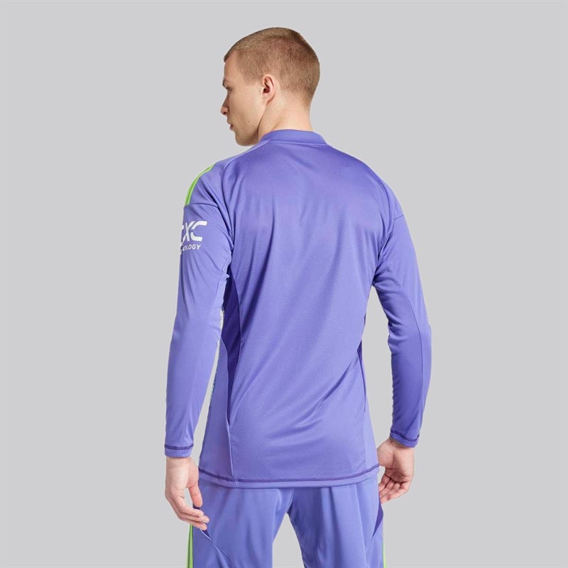 adidas Herre MUFC Manchester United 24/25 Langærmet Målmandsdragt Lilla - Billede 2