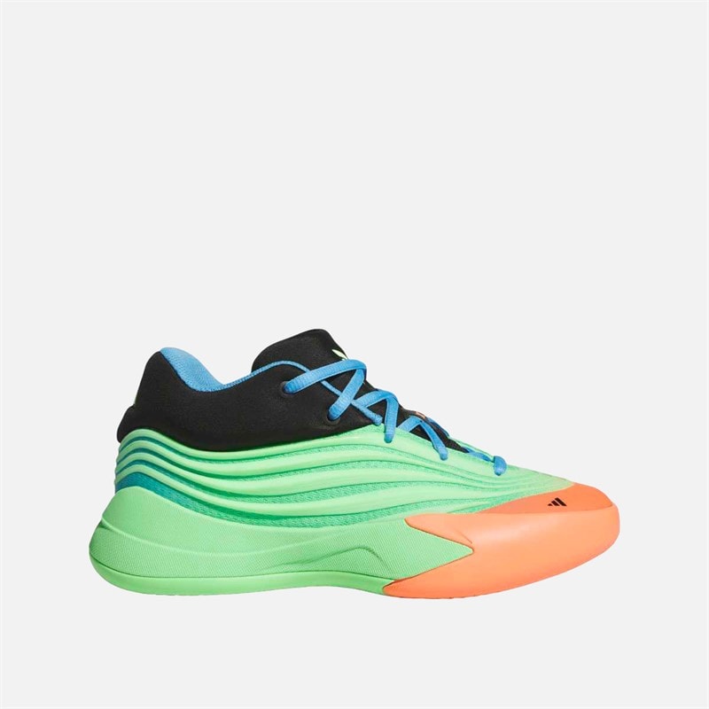 adidas Børne Dame X Basketballsko Lime Burgundy/Signal Coral/Blue Burst