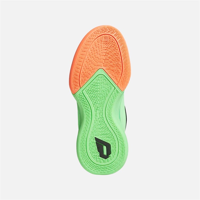 adidas Børne Dame X Basketballsko Lime Burgundy/Signal Coral/Blue Burst - Billede 2