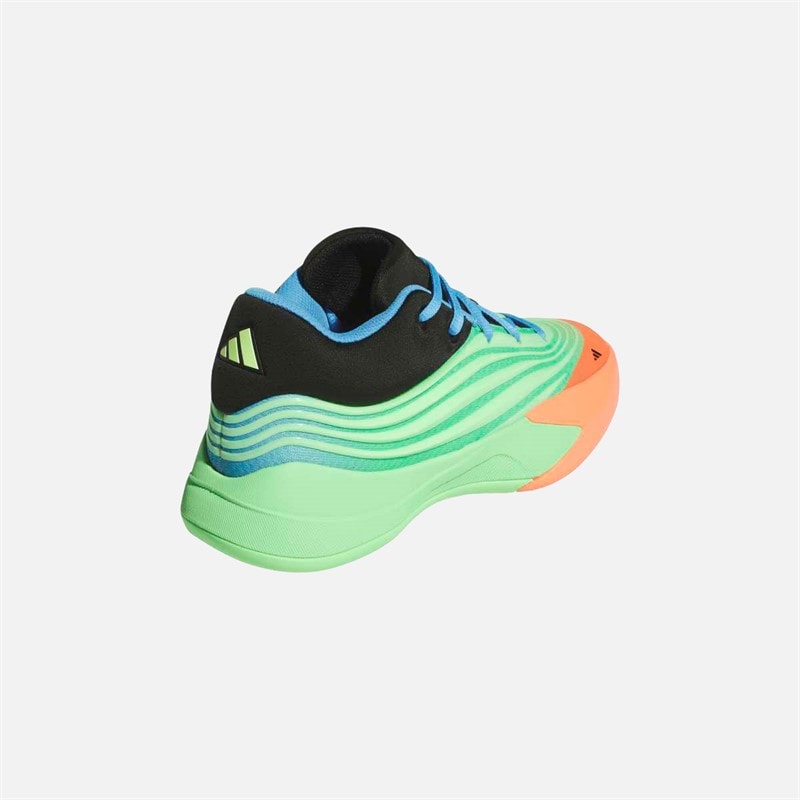 adidas Børne Dame X Basketballsko Lime Burgundy/Signal Coral/Blue Burst - Billede 3