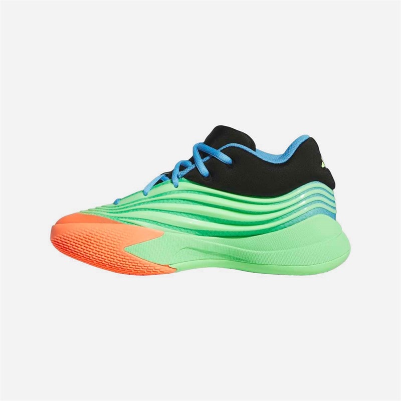 adidas Børne Dame X Basketballsko Lime Burgundy/Signal Coral/Blue Burst - Billede 5
