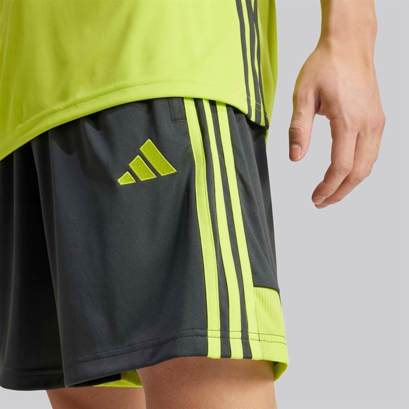 adidas Herre Tiro 25 Essentials Shorts Carbon/Semi Solar Yellow - Billede 3
