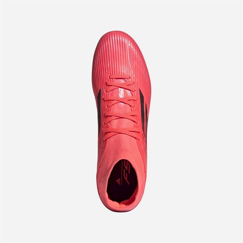 adidas Herre F50 League Mid Vivid Horizon Pakke FG/MG Fast bund/Multi bund Fodboldstøvler Turbo Pink/Aurora Black/Platinum Metallic Turbo (Pink)/Aurora Black/Platinum Metallic - Billede 4