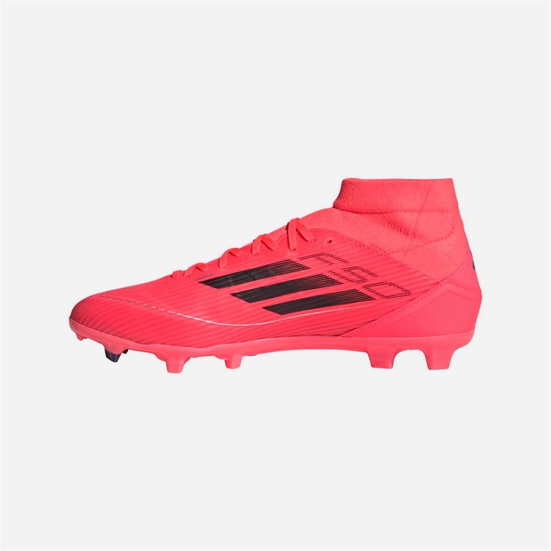 adidas Herre F50 League Mid Vivid Horizon Pakke FG/MG Fast bund/Multi bund Fodboldstøvler Turbo Pink/Aurora Black/Platinum Metallic Turbo (Pink)/Aurora Black/Platinum Metallic - Billede 5