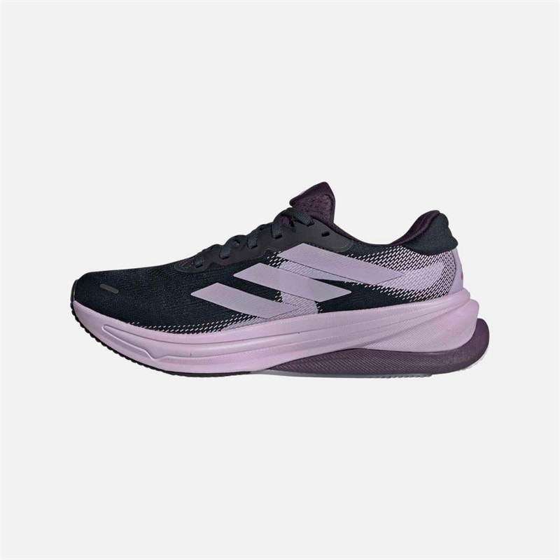 adidas Dame Supernova Solution 2 Stabilitets Løbesko Aurora Ink/Power Plum/Aurora Plum - Billede 5