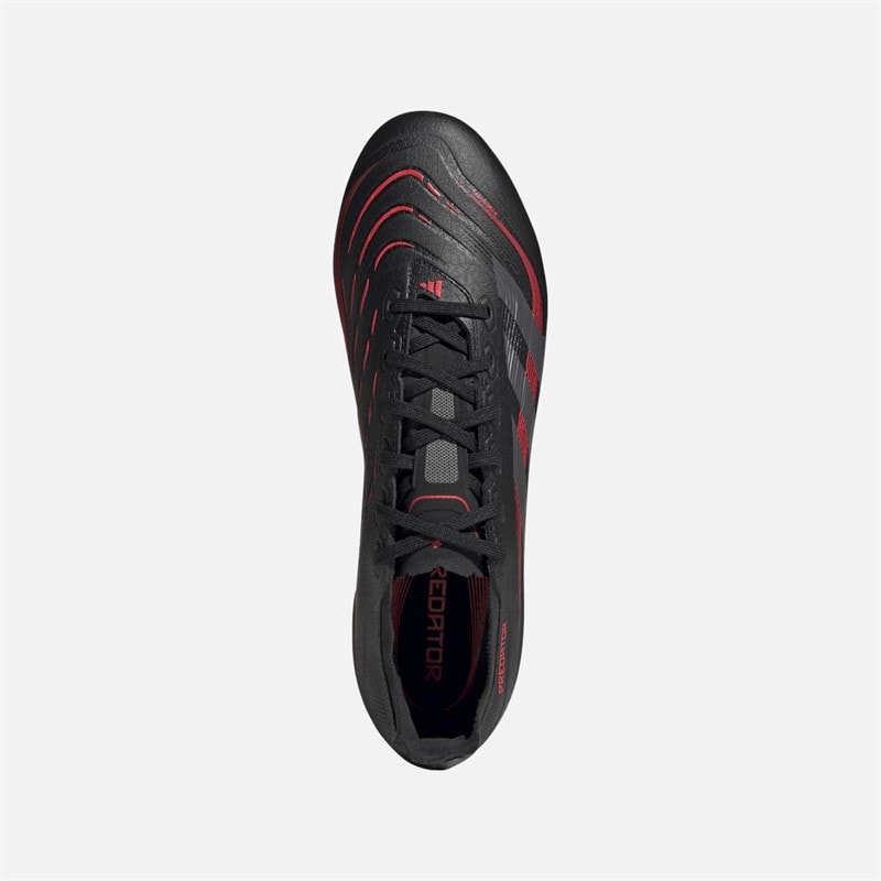 adidas Herre Predator League SG Blød Bund Fodboldstøvler Core Black/Grey Four/Lucid Red - Billede 4
