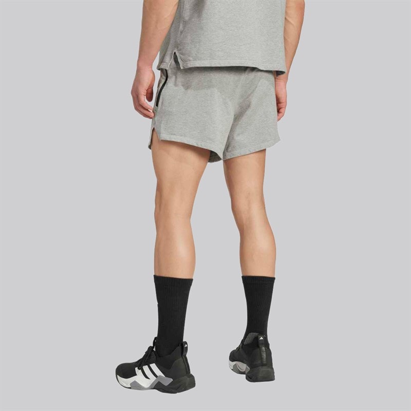 adidas Herre D4T Workout French Terry Shorts Medium Grey Heather - Billede 2