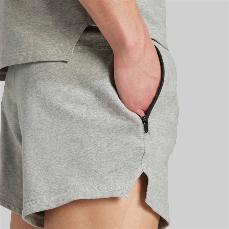 adidas Herre D4T Workout French Terry Shorts Medium Grey Heather - Billede 4