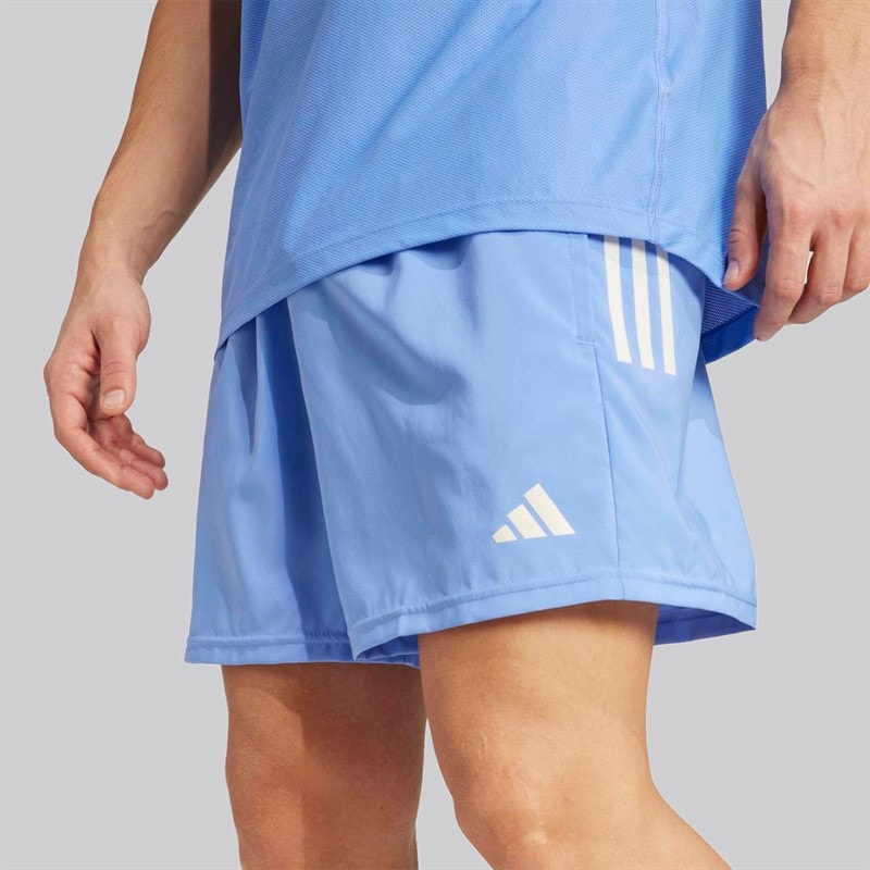 adidas Herre Own The Run Løbeshorts Blue Fushion - Billede 3
