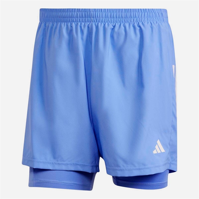 adidas Herre Own The Run Climacool 2-i-1 Løbeshorts Blue Fushion - Billede 5