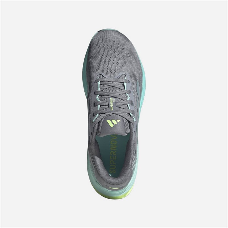 adidas Dame Supernova Rise 2 Neutrale Løbesko Grå/Magic Grey Metallic/Flash Aqua - Billede 4