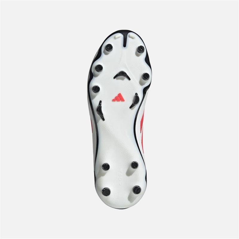 adidas Børne Copa Pure III League FG/MG Fodboldstøvler til fast/multiunderlag Footwear White/Lucid Red/Core Black - Billede 2