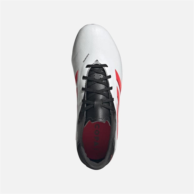 adidas Børne Copa Pure III League FG/MG Fodboldstøvler til fast/multiunderlag Footwear White/Lucid Red/Core Black - Billede 4