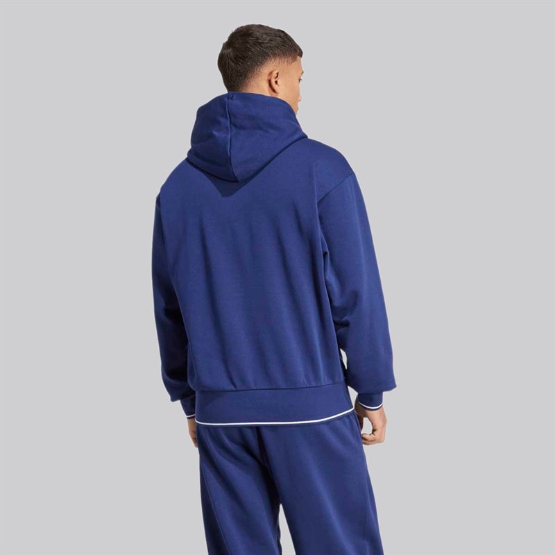 adidas Herre College Hættetrøje Dark Blue/Hvid - Billede 3