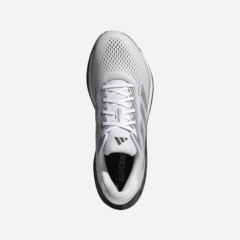 adidas Herre Supernova Stride 2 Neutral Løbesko Footwear White/Silver Metallic/Core Black - Billede 4