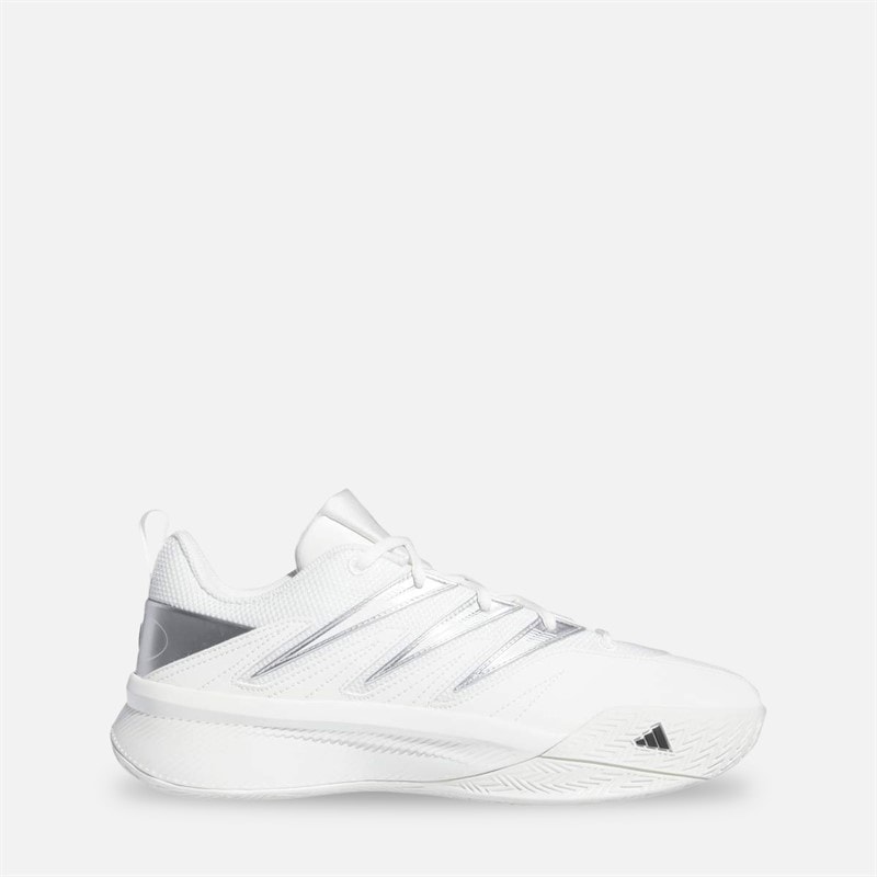 adidas Herre Dame Certificeret 3 Lav Basketball Sko Chalk White/Core Black/Silver Metallic
