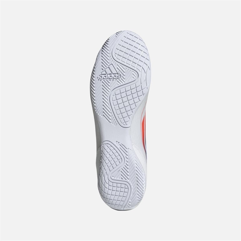 adidas Herre F50 Club IN Indendørs Fodboldstøvler Cloud White/Solar Red/Lucid Blue - Billede 2