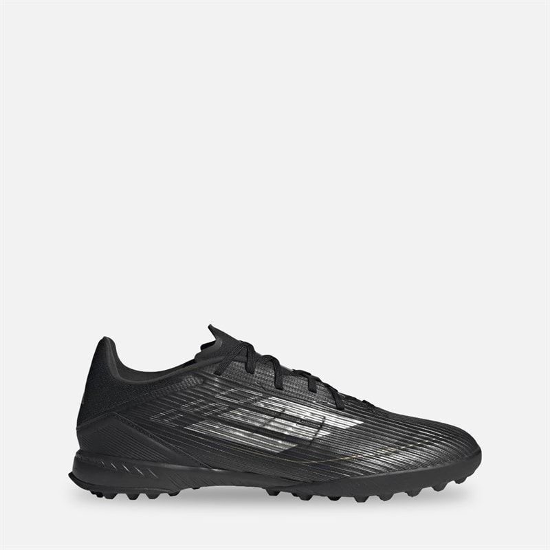 adidas Herre F50 Liga Mørk Spark Pakke TF Kunstgræs Fodboldstøvler Core Black/Iron Metallic/Gold Metallic