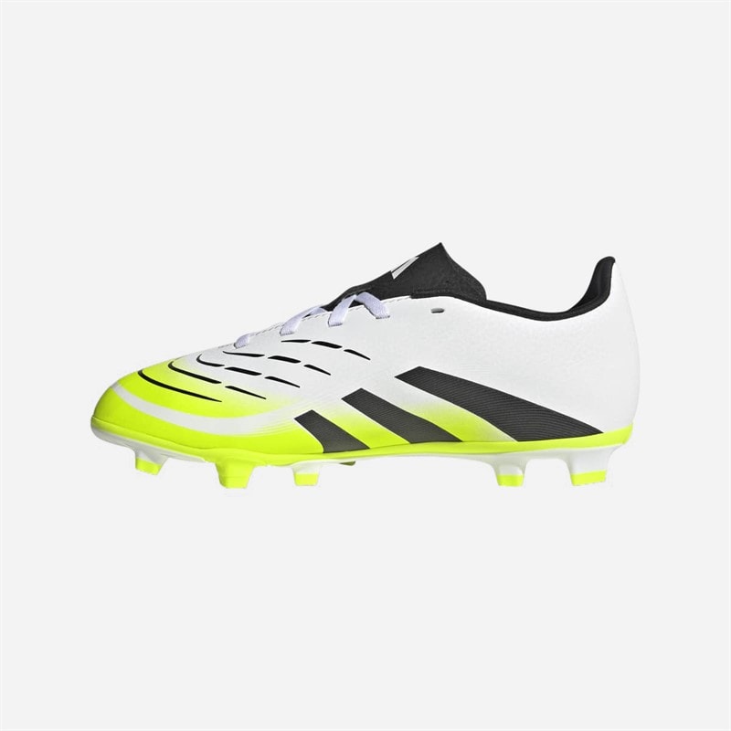 adidas Børne Predator Club FG/MG Fodboldstøvler til fast underlag/flere underlag Cloud White/Core Black/Lucid Lemon - Billede 5