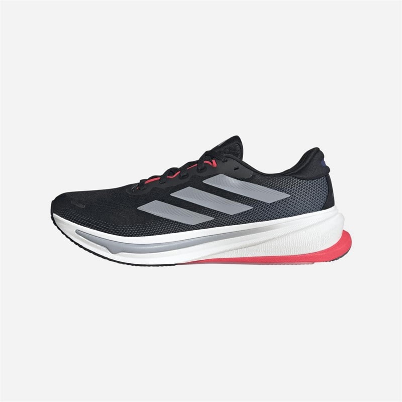 adidas Herre Supernova Rise 2 Neutrale Løbesko Core Black/Halo Silver/Lucid Red - Billede 5
