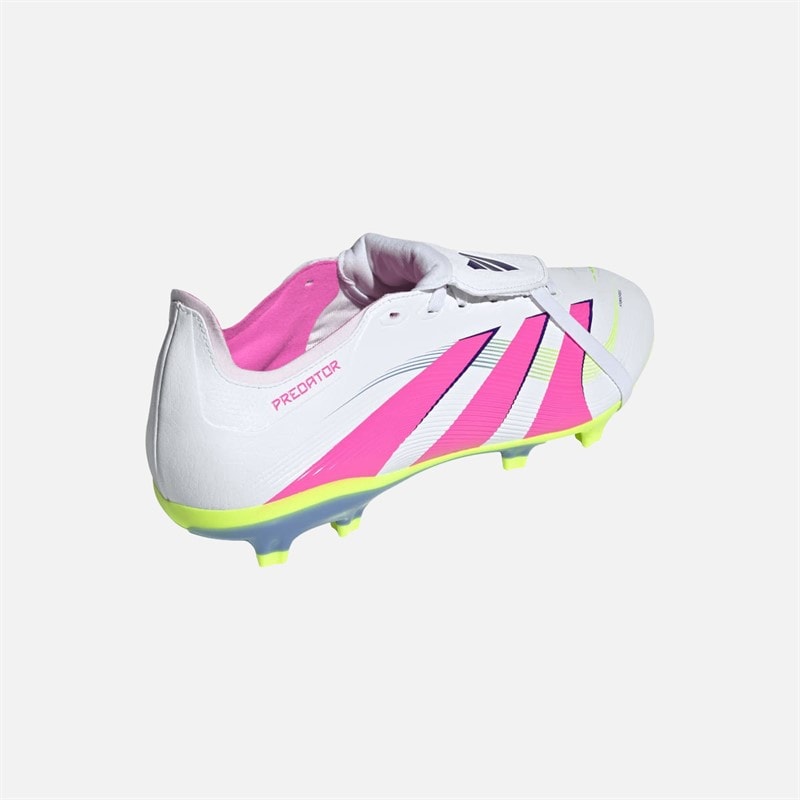 adidas Herre Predator League Tunge FG/MG Fast underlag/Multigrund Fodboldstøvler Cloud White/Lucid Lemon/Lucid Pink - Billede 3