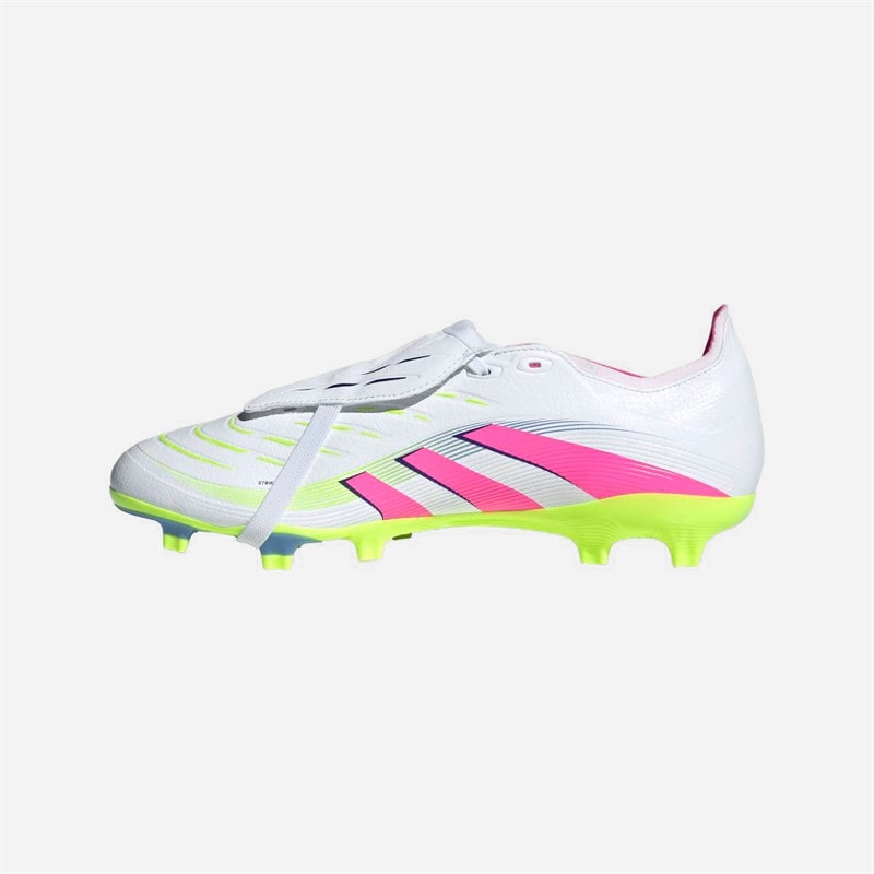 adidas Herre Predator League Tunge FG/MG Fast underlag/Multigrund Fodboldstøvler Cloud White/Lucid Lemon/Lucid Pink - Billede 5