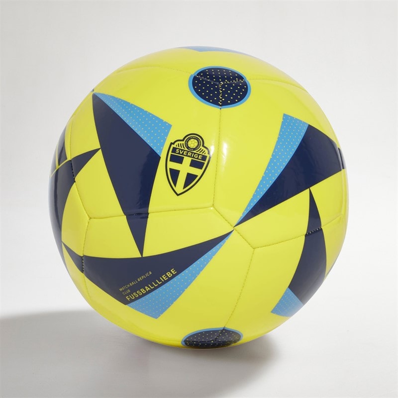 adidas Herre SVFF Sverige Klub Træning Fodbold Bright Yellow/Navy Blue/Pulse Blue - Billede 2