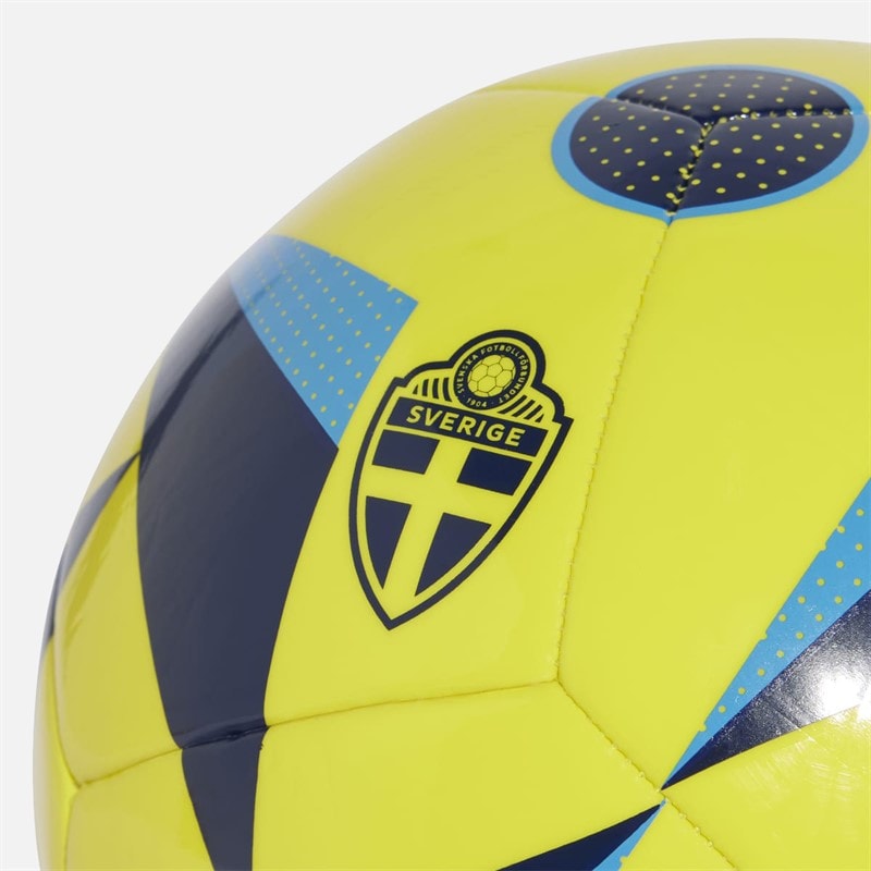 adidas Herre SVFF Sverige Klub Træning Fodbold Bright Yellow/Navy Blue/Pulse Blue - Billede 4