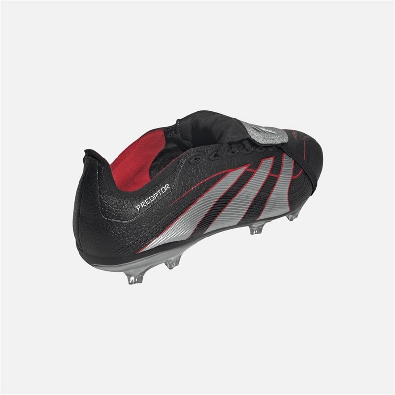 adidas Herre Predator League Tunge BSR Obsidian Strike FG/MG Fast Grund/Multi Grund Fodboldstøvler Core Black/Silver Metallic/Vivid Red - Billede 3