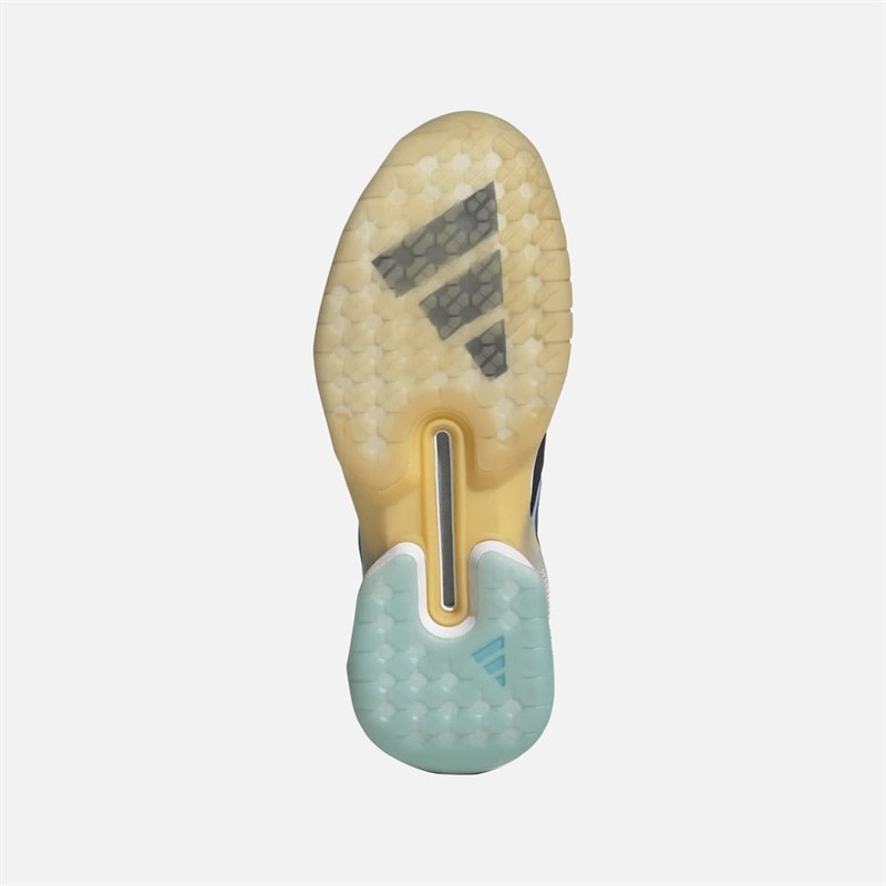adidas Damesko Courterblast Adizero indendørs bane sko Glow Blue/Shadow Navy/Clear Pink - Billede 2
