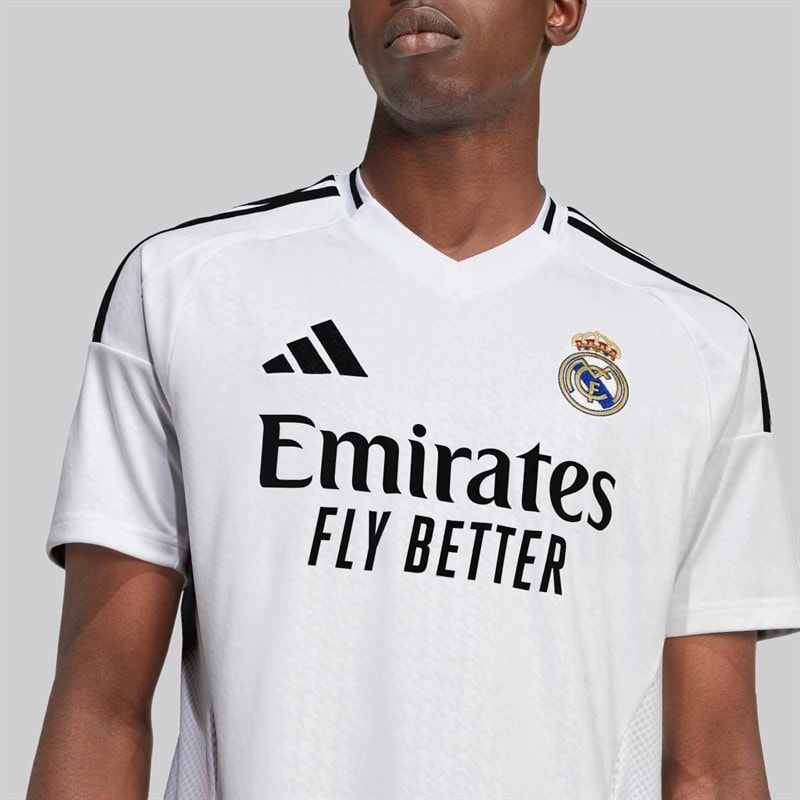 adidas Herre RMCF Real Madrid 24/25 Hjemme Trøje Hvid - Billede 3