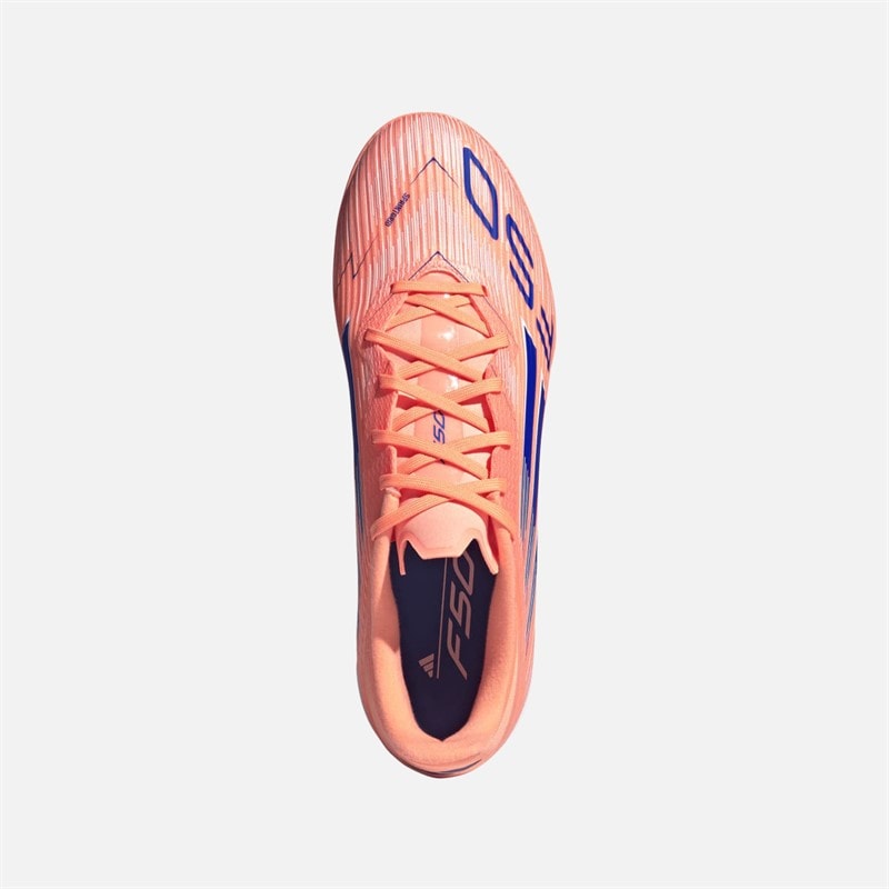 adidas Herre F50 Liga TF Astro Fodboldstøvler Beam Orange/Lucid Blue/Cloud White - Billede 4