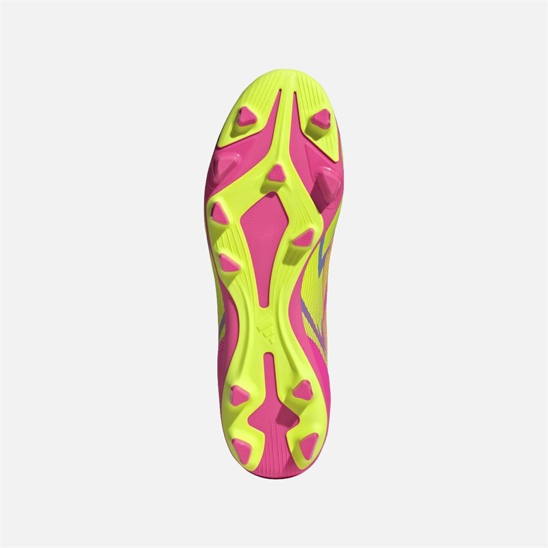 adidas Herre F50 Club FG/MG Fast Bund/Multibund Fodboldstøvler Lucid Pink/Lucid Lemon/Blue Fusion - Billede 2