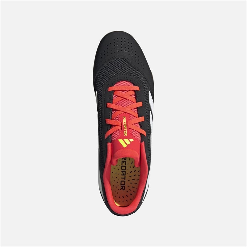 adidas Herre Predator Club Solar Energy Pack IN Indendørs Sala Fodboldstøvler Core Black/Footwear White/Solar Red - Billede 4