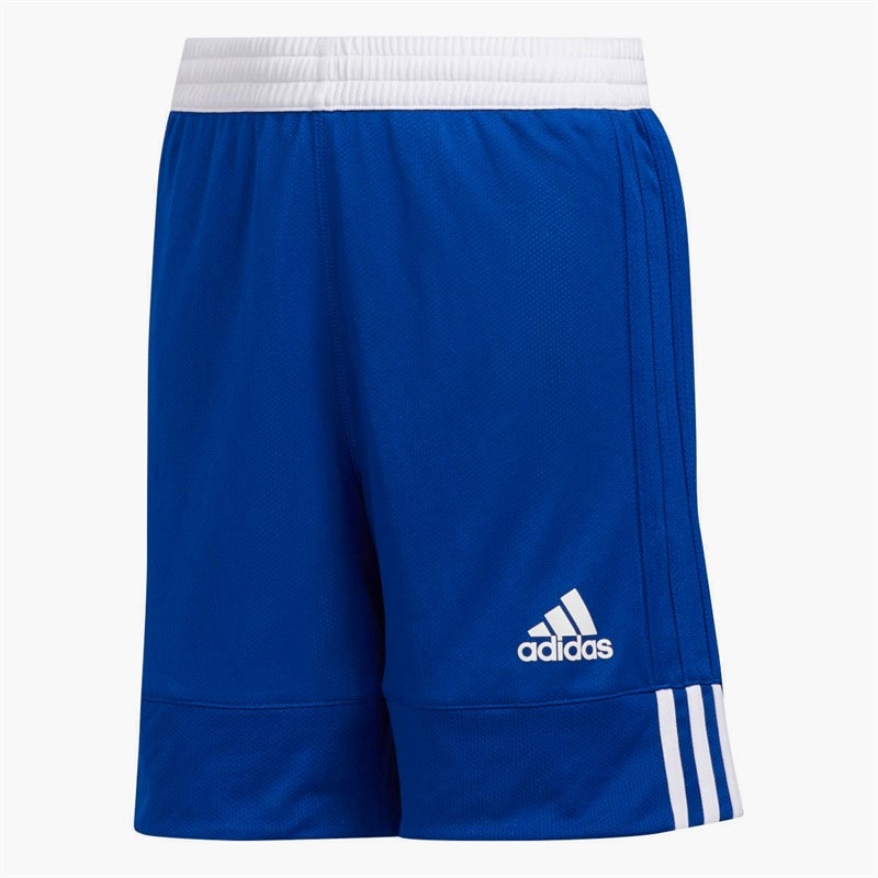 adidas Børne 3G Speed vendbare basketballshorts Collegiate Royal/Hvid