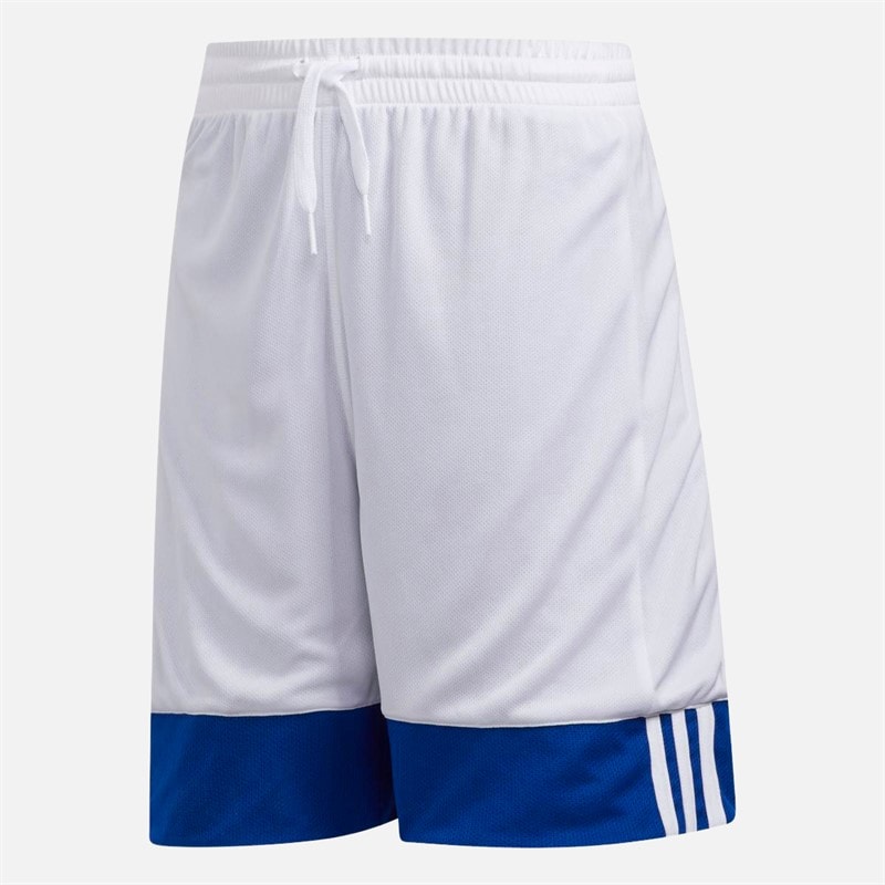 adidas Børne 3G Speed vendbare basketballshorts Collegiate Royal/Hvid - Billede 3
