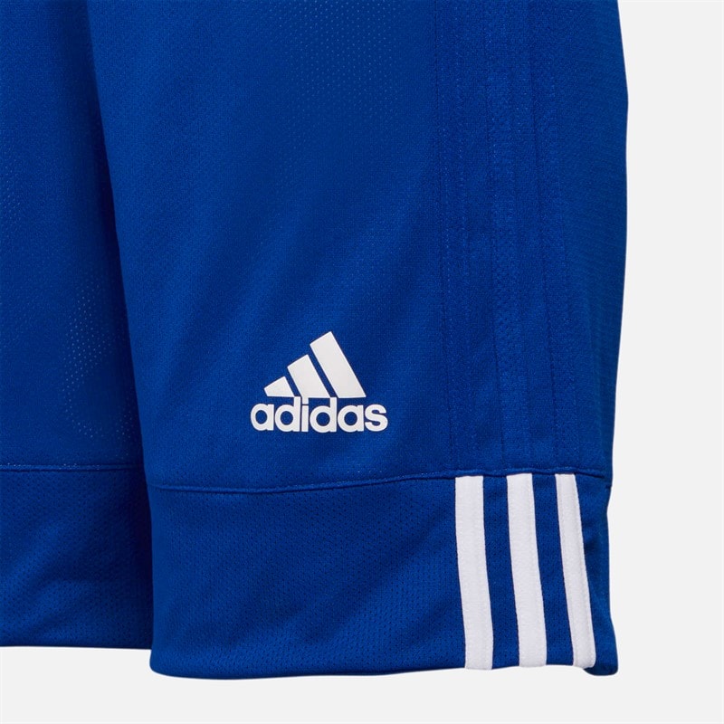 adidas Børne 3G Speed vendbare basketballshorts Collegiate Royal/Hvid - Billede 4