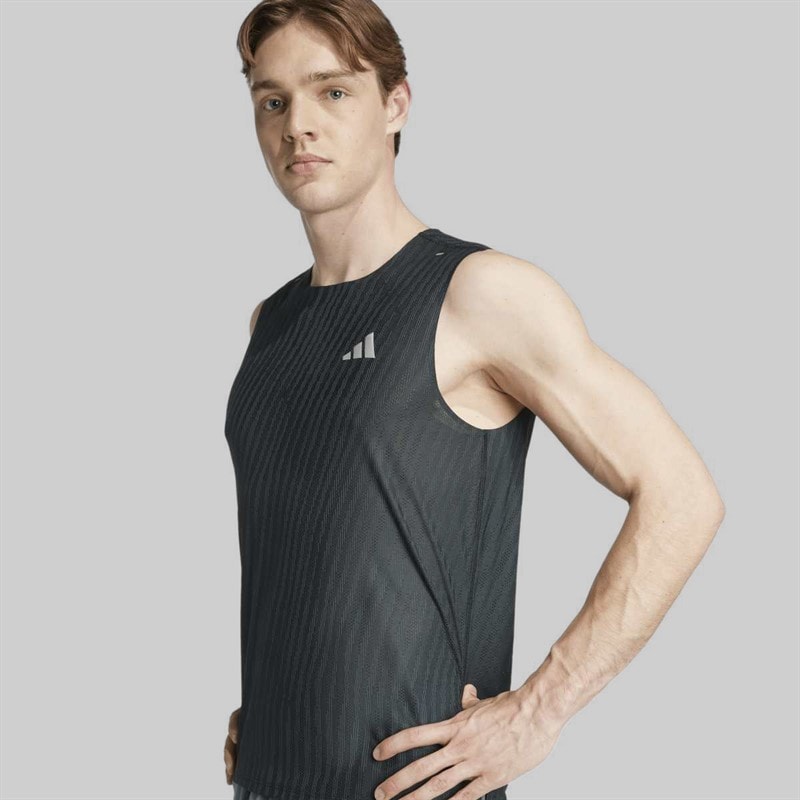 adidas Herre Adi365 Climacool+ Løbe Tanktop Sort/Grey Six - Billede 4