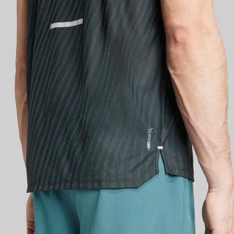 adidas Herre Adi365 Climacool+ Løbe Tanktop Sort/Grey Six - Billede 5