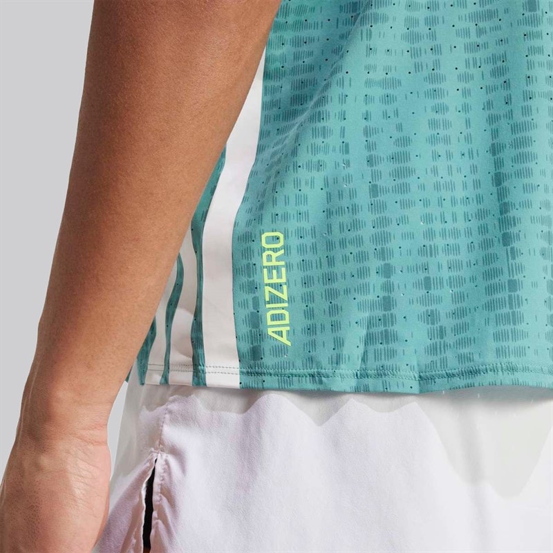 adidas Herre Adizero Løbe Singlet Power Teal/Preloved Teal - Billede 4