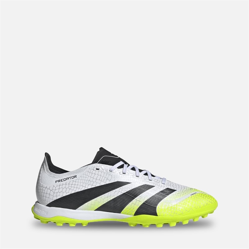 adidas Herre Predator League TF Astro Fodboldstøvler Cloud White/Core Black/Lucid Lemon - Billede 1