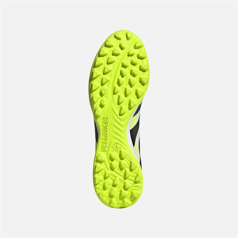 adidas Herre Predator League TF Astro Fodboldstøvler Cloud White/Core Black/Lucid Lemon - Billede 2